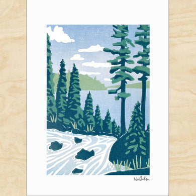 Backcountry Spring Blank Greeting Card