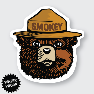 Smokey Bear Sticker: 2.19