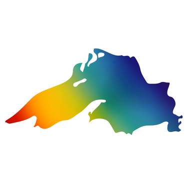 Show off your love of Lake Superior with this fun temporary tattoo! Full Color Rainbow ombre in the shape of Lake Superior Made in the USA Multiple Size Options