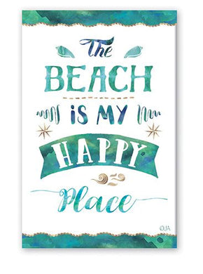 Souvenir Magnet - The Beach Is My Happy Place   The perfect souvenir!  Rectangle: 2.5