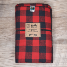Load image into Gallery viewer, This classic plaid tablecloth adds charm to any picnic, boat or cabin life. Add matching flannel Picnic Napkins for the perfect setting for your outdoor fun.