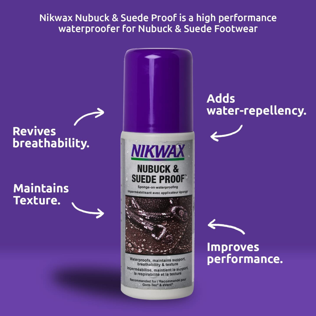 Nikwax Nubuck & Suede Proof Spray - 4.2 oz can