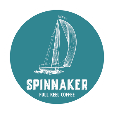Coffee to Fill Your Sails.  Full Keel Coffee Printed and shipped with care from the U.S.A.  High quality and durable vinyl, indoor and outdoor use Waterproof and weatherproof Size: 3