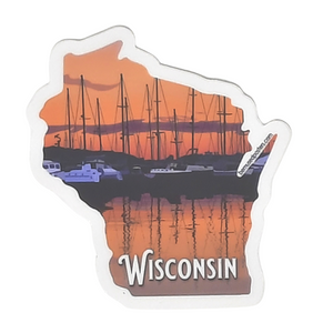 Express yourself with high quality stickers that show what you love! Designed by Wisconsin Artist, Bemused Designs Made in USA High Quality, Durable Vinyl Dishwasher & Outdoor Friendly Decorate your laptop, water bottle, cooler, or car! Measurements: 3" x 2.5"