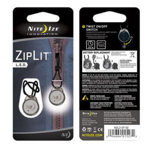 Add Safety & style to your outdoor wear with light up Zipper Pulls.