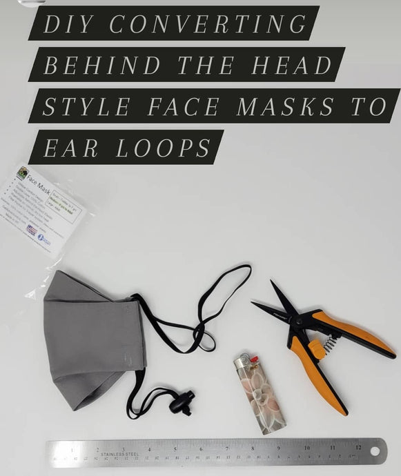 Convert Your Face Mask to Ear Loops