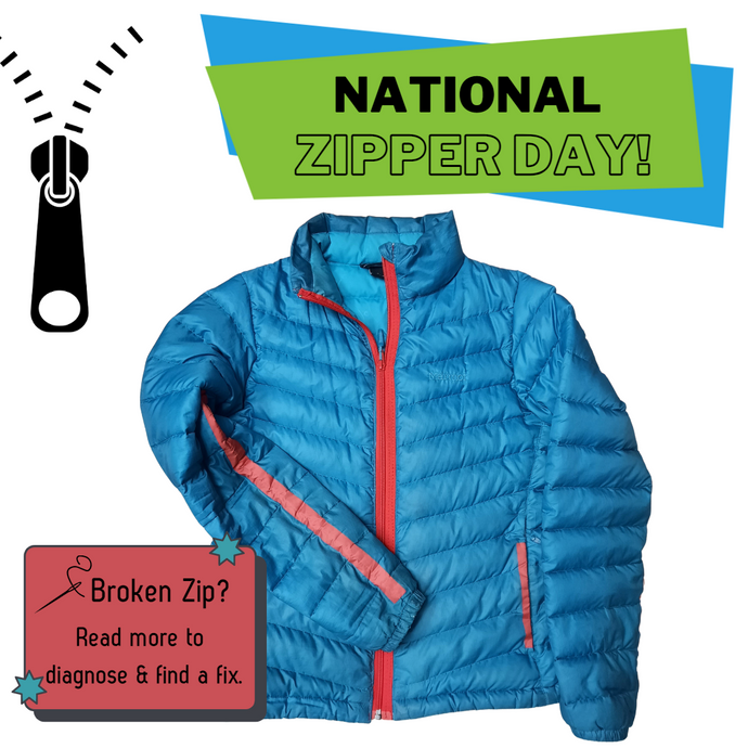 National Zipper Day - Common Problems and Repairs