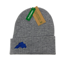 Load image into Gallery viewer, Grey - Lake Superior Embroidered Knit Beanie