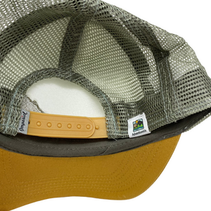 Lake Superior Embroidered Trucker Hat - White/Wheat/Moss