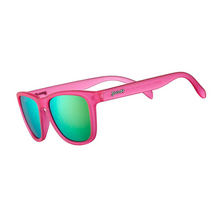 Load image into Gallery viewer, Goodr Sunglasses- Classic- Flamingos On A Booze Cruise