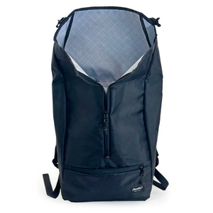 Commuter - Center Zip Backpack - Recycled Heather Grey - Flowfold