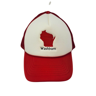 Washburn Wisconsin Trucker Hat - Red
