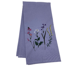 Load image into Gallery viewer, Flower Garden - Embroidered Tea Towel