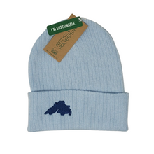 Load image into Gallery viewer, Light Blue - Lake Superior Embroidered Knit Beanie