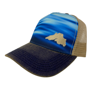 Lake Superior Embroidered Trucker Hat - Calm Waters
