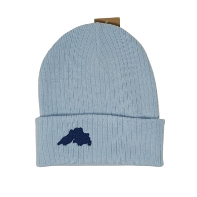 Light Blue - Lake Superior Embroidered Knit Beanie