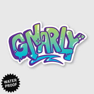 Gnarly Sticker: 3.78" x 2.18"