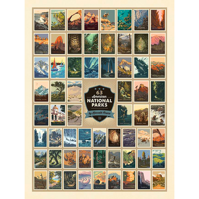 Warm up in-style with this carefully crafted throw blanket featuring all 63 magnificent American National Parks in the beautifully designed posters by Kenneth Crane.  This cozy fleece-lined throw blanket is perfect for your home, camper, porch or as a gift to the National Parks enthusiast in your life.  Made in Wisconsin, USA of imported materials