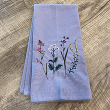 Load image into Gallery viewer, Flower Garden - Embroidered Tea Towel