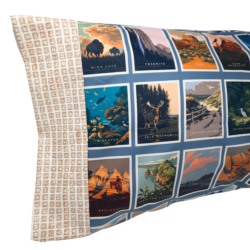 Brighten up your favorite sleep space with a beautiful, soft pillowcase.  This pillowcase is a perfect gift for the National Parks enthusiast in your life.  Standard Size measures 30