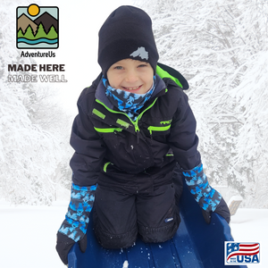 Look good and protect your neck and face from the cold and wind with a Neck Gaiter made in the USA by AdventureUs in Washburn Wisconsin.  Made with high quality, pill-resistant Polartec® 200 Series fleece to keep adults and children warm and dry during cold weather and winter adventures. Neck warmers are a must-have addition to your cold weather layers.