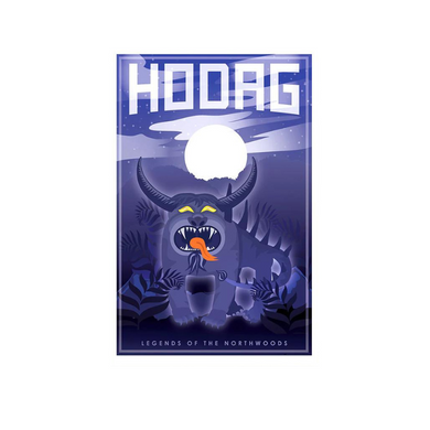 Do you know the mystery of the Hodag? Easily sticks to anything magnetic: fridge, tool chest & chalk boards! High quality gloss image on flat magnet backing. Designed by Local Wisconsin Artist, Bemused Designs & Photography