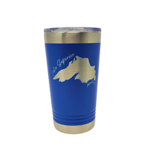 Load image into Gallery viewer, This 20 oz tumbler travel mug featuring Lake Superior is the perfect companion for all your adventures! Whether you’re venturing out of town or simply on your way to work, this tumbler will keep your drinks at the perfect temperature while you explore. Get ready to make some waves!