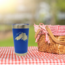 Load image into Gallery viewer, This 20 oz tumbler travel mug featuring Lake Superior is the perfect companion for all your adventures! Whether you’re venturing out of town or simply on your way to work, this tumbler will keep your drinks at the perfect temperature while you explore. Get ready to make some waves!