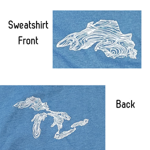 Lake Superior Zip Up Hooded Sweatshirt - Multiple Color Options
