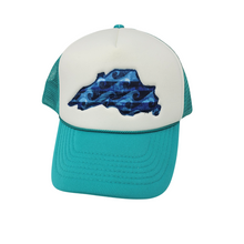 Load image into Gallery viewer, Lake Superior Waves Trucker Hat