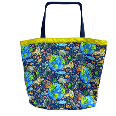 Earth Day - Market Tote - 100% Cotton - USA Made