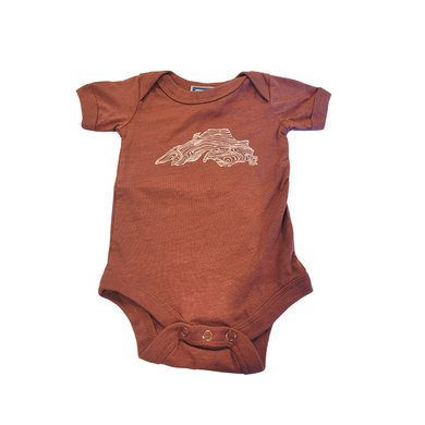 Hand Screen printed Lake Superior Baby Onesies are sure to be a treasured gift!