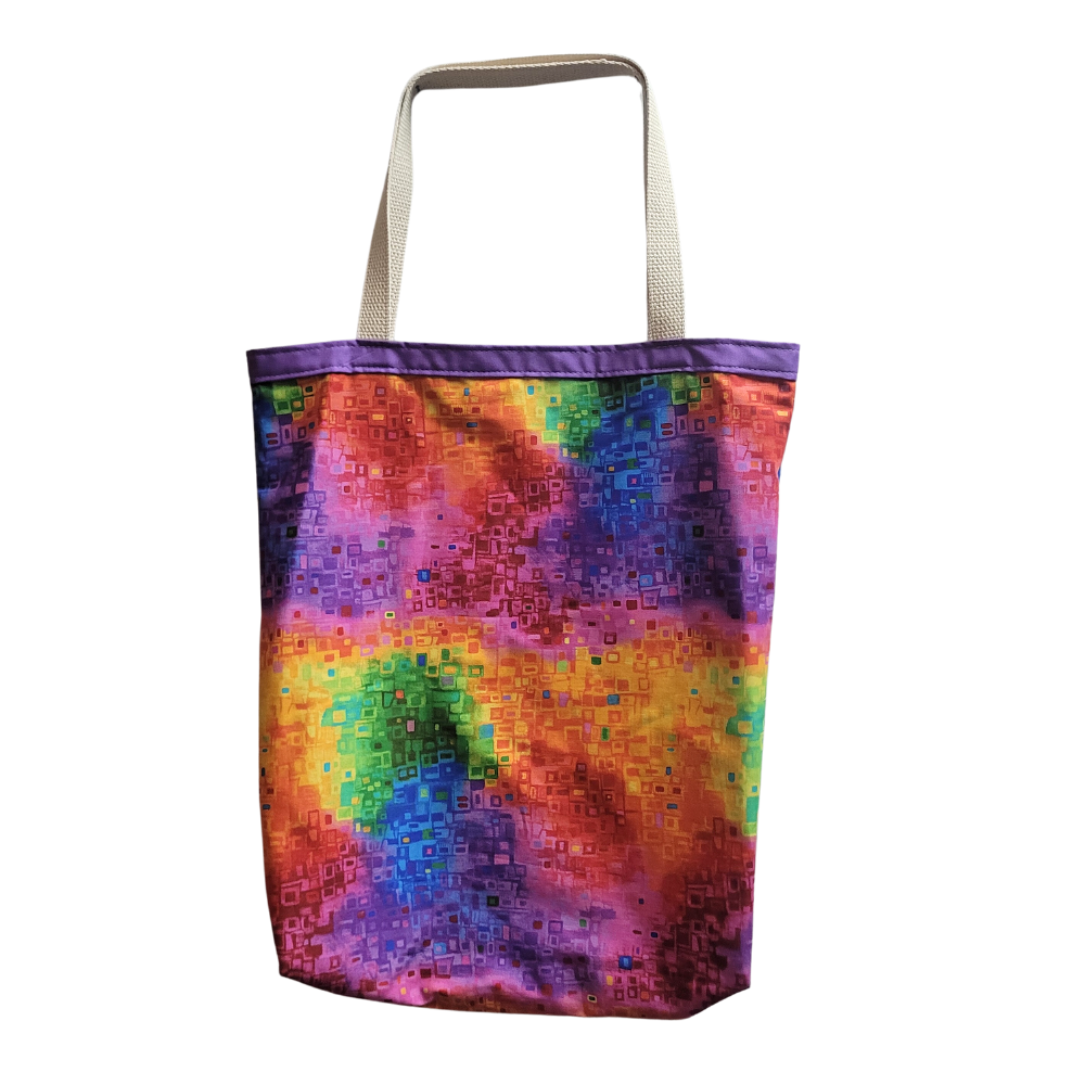 Shop in style with this classy 100% Cotton Tote Bags. Great for heading to the library, yoga, shopping, or to keep your projects contained.  Size: 16