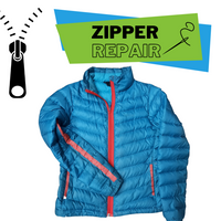 AdventureUs and Rip and Stitch Sewing Company specialize in Zipper Repair & Garment Restoration Services in person or by mail.
