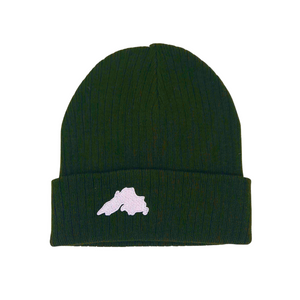 Forest Green - Lake Superior Embroidered Knit Beanie