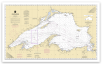 Lake Superior Map Sticker