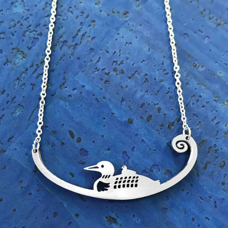 Loons Stainless Steel Necklace