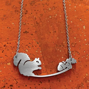 Squirrel Stainless Steel Necklace