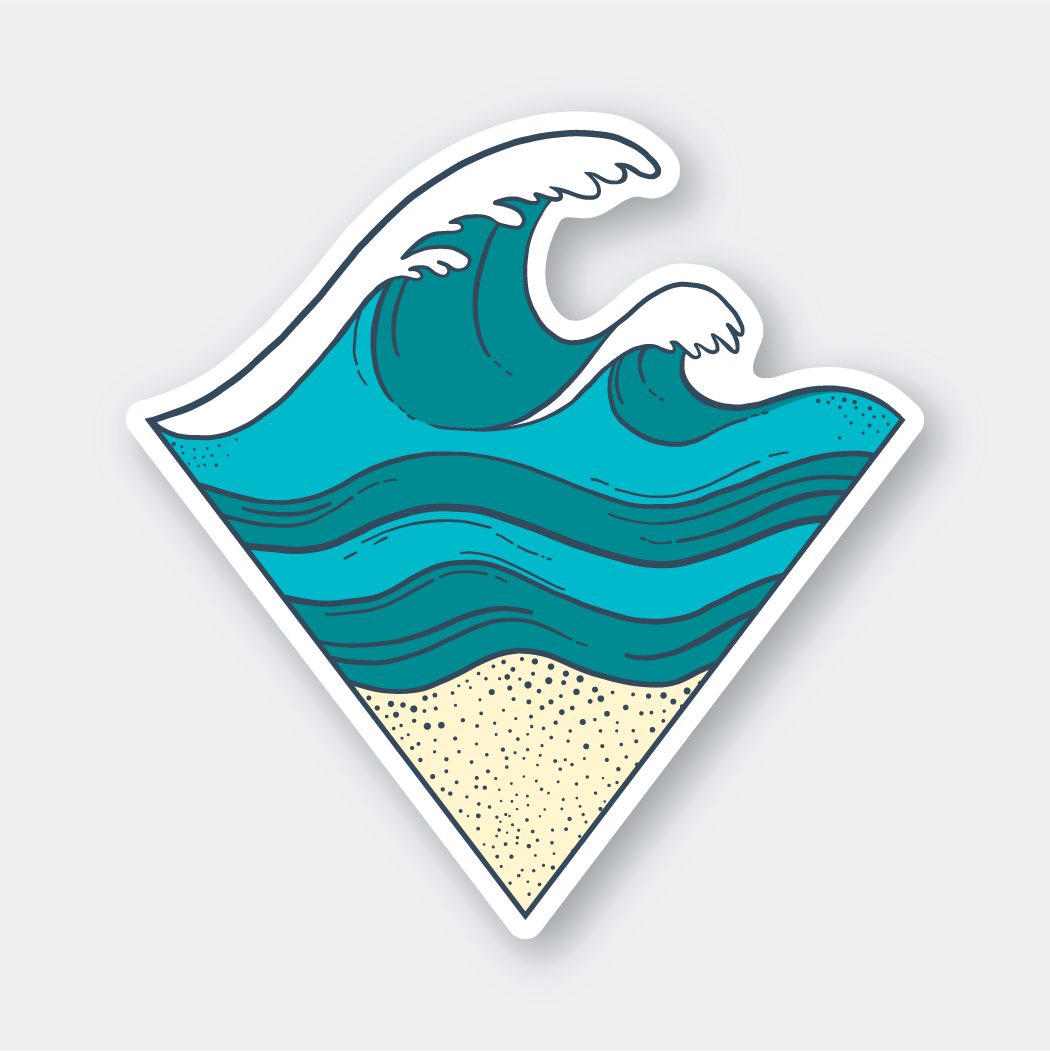 Sand & Waves Sticker