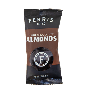 Dark Chocolate Almonds 1.75 oz. - Ferris Coffee & Nut Co.