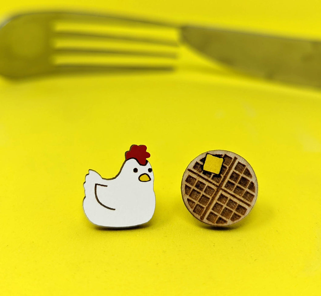 Chicken and Waffles Earrings