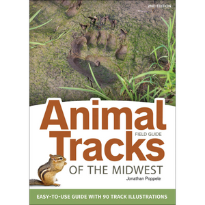 Animal track identification is made simple with this handy field guide for the Midwest. It's packed with lots of information, including:  More than 100 mammal species tracks Common bird & reptile tracks Life-sized illustrations Quick identification tips Photos & descriptions of other animal signs, including scat Measures: 5"x 7"