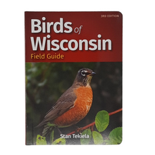 Load image into Gallery viewer, Get Wisconsin&#39;s best-selling bird guide! This 3rd edition is packed with lots of information to make bird watching more enjoyable, including: 121 species found in Wisconsin Color coded to help you identify birds faster Professional photos Naturalist facts &amp; tidbits