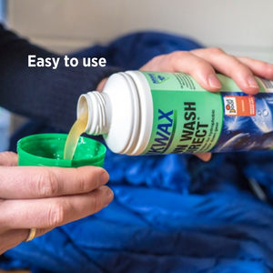 Cleaner for hydrophobic and regular down filled clothing and gear. Great for puffy jackets, vests, and down sleeping bags.
