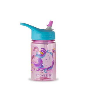 Kids Plastic Water Bottle - Unicorn