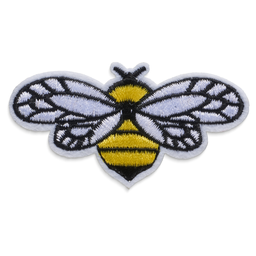 Embroidered Bee Sticker