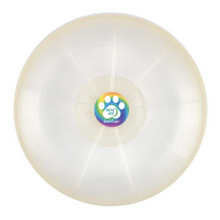 Load image into Gallery viewer, This light up frisbee will be hours of fun for you and your furry friend on dark winters or summer nights!   Fetch-friendly soft-touch (bite-friendly) plastic 20 Hours of Color-Changing Fun Water resistant &amp; It Floats!