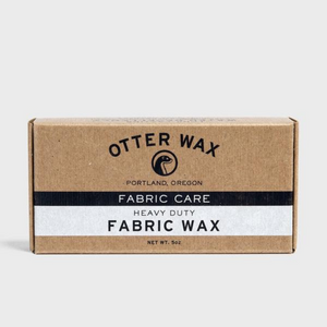 Otter Wax Fabric Wax can be used to revive the waterproofing capabilities of factory-waxed or oiled clothing, and is also an excellent way to waterproof untreated fabrics. All-natural heavy duty fabric wax is made from the highest quality beeswax and proprietary blend of plant-based waxes and oils.