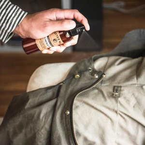 Keep your garments smelling and feeling fresh by spraying the inside and outside of an item with Odor Eliminator.  Powerful blend of natural botanical enzymes to deodorize waxed, oiled, or untreated fabrics both inside and out.