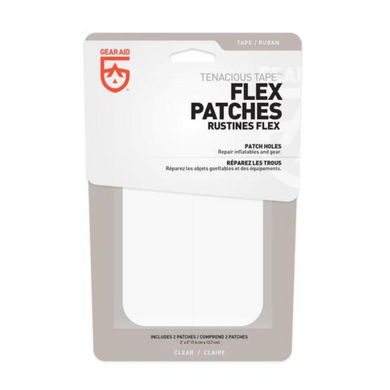Tenacious Tape Flex Patches are for heavy duty, permanent repairs that need to flex. Made of strong TPU tape, it won’t puncture or peel and is resistant to abrasions – making it ideal for patching up holes on vinyl furniture and inflatables. Offering maximum hold, the clear, waterproof tape forms an impermeable seal that flexes with the material. When only the toughest will do, reach for Tenacious Tape Flex Patches.